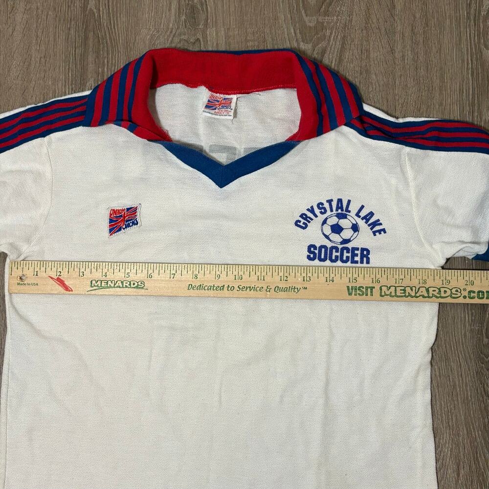Vintage Soccer Jersey Crystal Lake Jeffery #4 Retro USA Made Tee - Picture 6 of 9